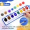 Watercolor Paint Set Bulk,5 Pack,8 Colors Watercolors Paint with Paintbrush.Washable Watercolor Paint Set Kids for Parties,Birthday Party Favor,valentines for kids classroom.